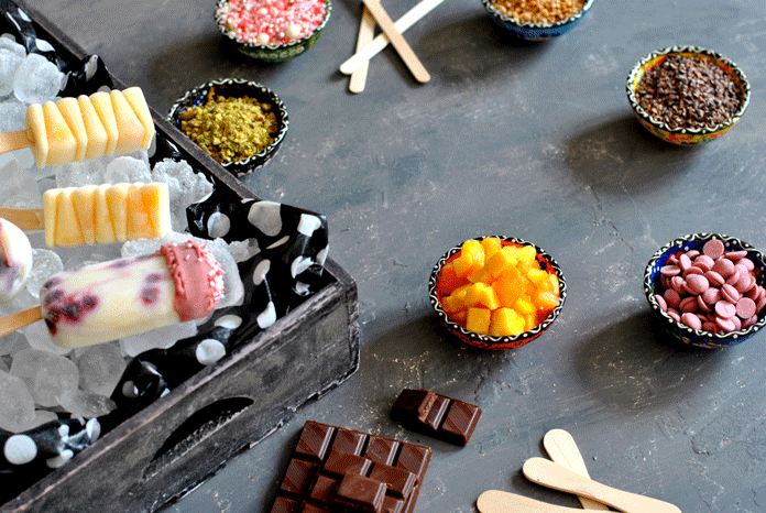 ארטיק יוגורט משובץ פטל ואוכמניות